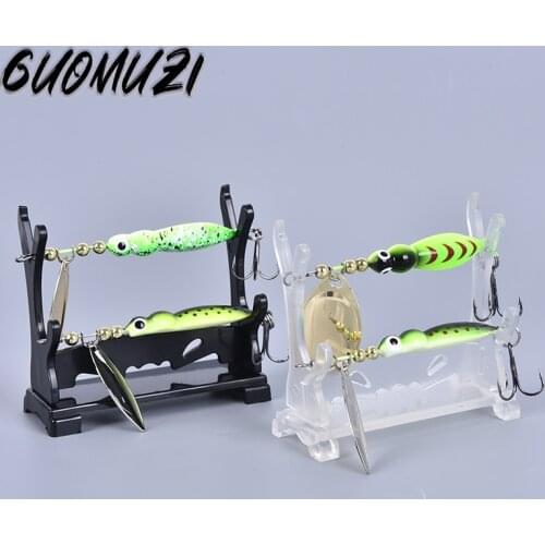 1Pcs Fishing Lure Showing Stand Acrylic Bait Lure Crankbait Store Shelf Display Holder Acrylic Bait Lure Jerkbait Swim Wobbler