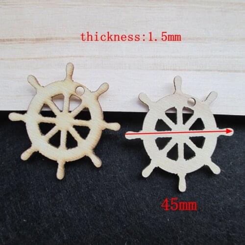 80pcs/set 45mm wholesale high quality pendant die cutting Angle wooden Christmas decorations Wedding decoration 1163