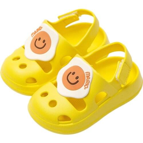 New Arrival Childrens Garden Shoes for 2021 Summer Solid Cartoon Patterns Hollow Out Hole Boy and Girl Sandals Breathable Shoes