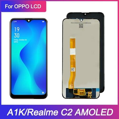 AMOLED For OPPO A1K CPH1923 Display Touch Screen Digitizer Assembly Replacement Parts For OPPO Realme C2 RMX1941 RMX1945 LCD