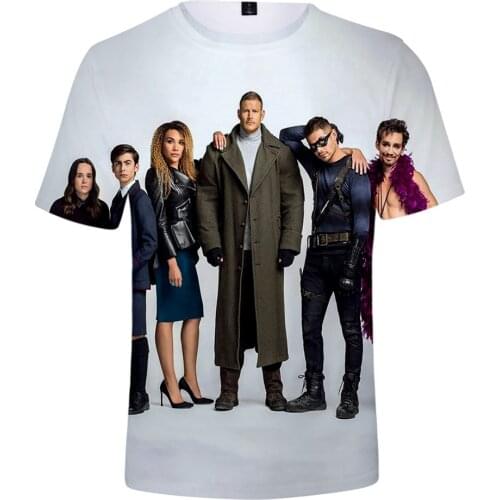The Umbrella Academy 3D T Shirt Men Summer Tops Cartoon T-shirt Cha-Cha Diego Graphic Tees Funny Harajuku Tshirt Male Female