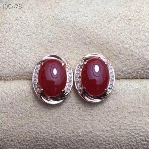 KJJEAXCMY fine jewelry 925 Silver-inlaid Natural Tourmaline Woman Earrings Suit Support Detection