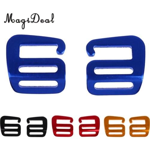 MagiDeal 2 Pcs 1 inch G Hook Outdoor Webbing Buckle for Backpack Strap 25mm Camping Hiking Webbing Straps Clothing Belt Access