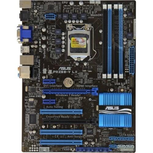 P8Z68-V LX For Asus intel Z68 LGA 1155 motherboard DDR3 32GB USB3.0 Core i7 i5 i3 CPU Desktop Used PC Motherboard PCI-E X16 3.0