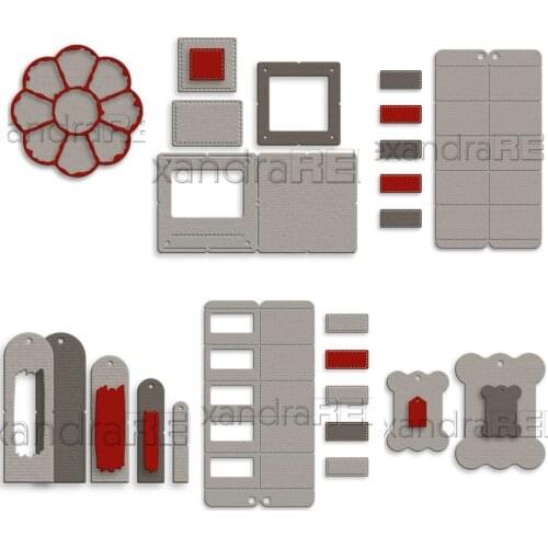 Piggy Craft metal cutting dies cut die mold Label frame decoration Scrapbook paper craft knife mould blade punch stencils dies