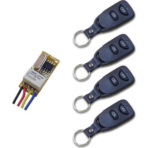 New Design DC3.7V 4.5V 5V 6V 9V 12V Multi-Function RF Wireless Remote Control System / Radio Switch Remote Control Receiver