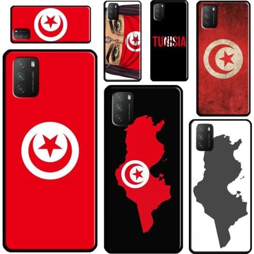 Tunisia Flag Map For POCO X3 Pro M3 F1 F2 F3 Phone Case For Xiaomi Mi 11 Lite 9 10 A3 Mi 11 Ultra 10T Pro