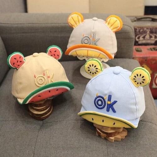 Newsborn Baby Soft Brim Baseball Caps For Boy Girl Embroidered Letters OK Adjustable Kids Snapback Hat Cute Infant Visors Hats