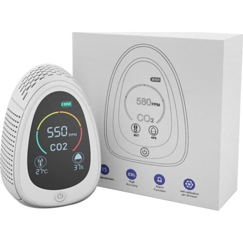 New CO2 Detector Meter Air Analyzer Gas Detector Carbon Dioxide Sensor Co2 Monitor 5000ppm Temperature Humidity