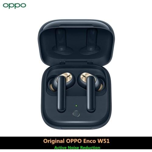 Original OPPO Enco W51 Headset TWS Bluetooth 5.0 Noise Cancellation Wireless Earphones For OPPO Reno 4 Pro 3 Find X2 ACE 2