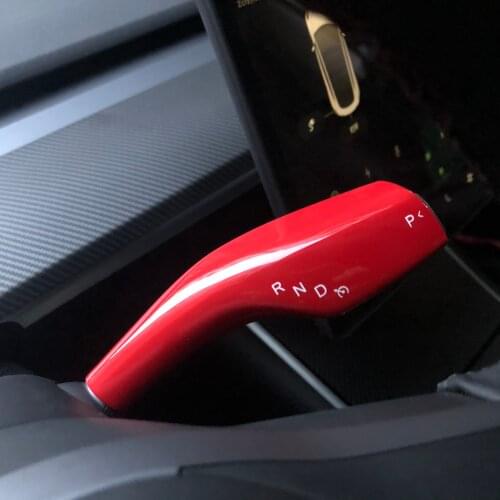 For Tesla Model 3& Y gear lever shift lever ABS Car Interior Style Modification Front decoration Steering wheel steering lever