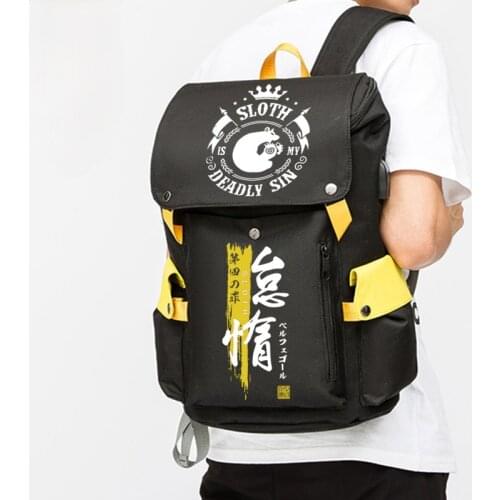 New Anime Seven Deadly Sins Boy Girl Book School Bag Large Capacity Teenagers Student Schoolbag Women Men Travel Laptop Backpack