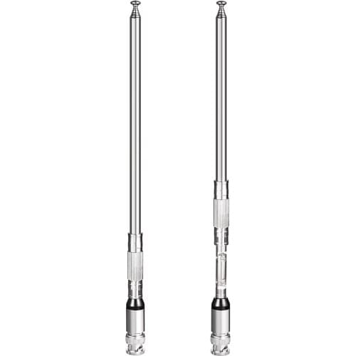 Superbat BNC 76-108MHz Telescopic FM Antenna for FM Walkie Talkie Wireless Radio