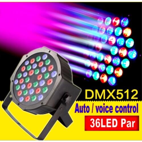 Tinhofire 36W 36 LED Stage Light High Power RGB Par Light DMX512 Master Slave LED DJ Equipment Controller Discos KTV Music Light