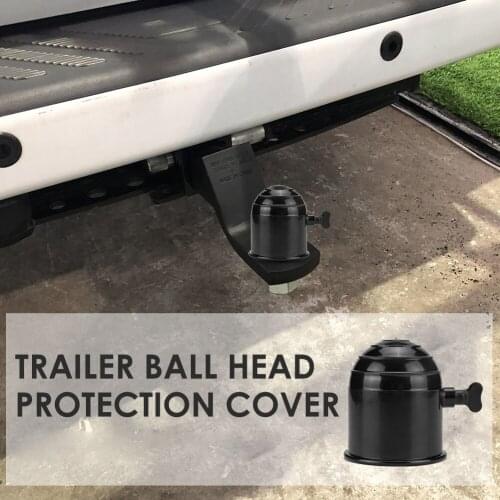 Universal Hitch Ball Protection Cap with Screw Knob 50mm Trailer Tow Ball Cover Automobile Exterior Decoration Parts