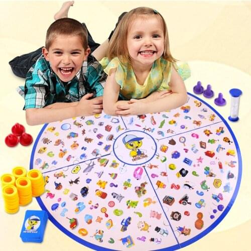 [Funny] Detectives Looking Chart Board Game Puzzle Brain Reaction Training Matching Games for kids and parents family game Toy