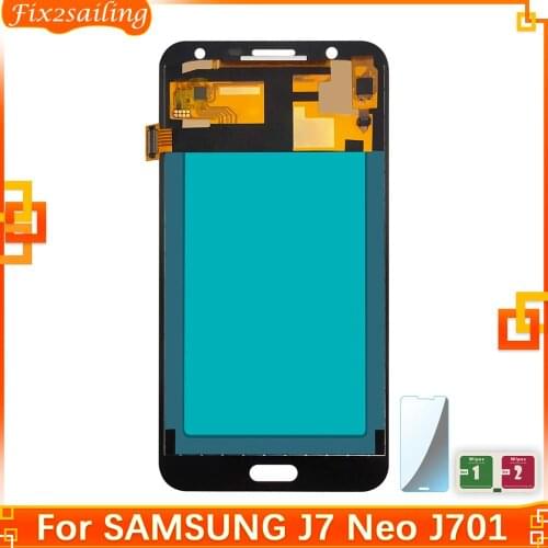 Copy Oled LCD For SAMSUNG Galaxy J7 J701 Neo J701 J701F J701M J701MT Touch Screen LCD Assembly Replacement Parts 100% Tested