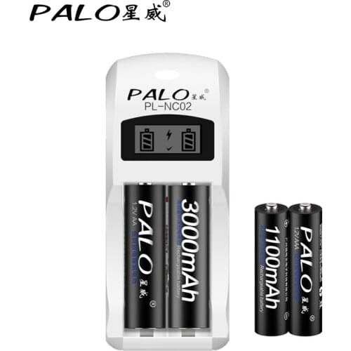 C902 Charger 2 Slots LCD Display Smart Intelligent Battery Charger For AA / AAA NiCd NiMh Rechargeable Batteries Free Shipping