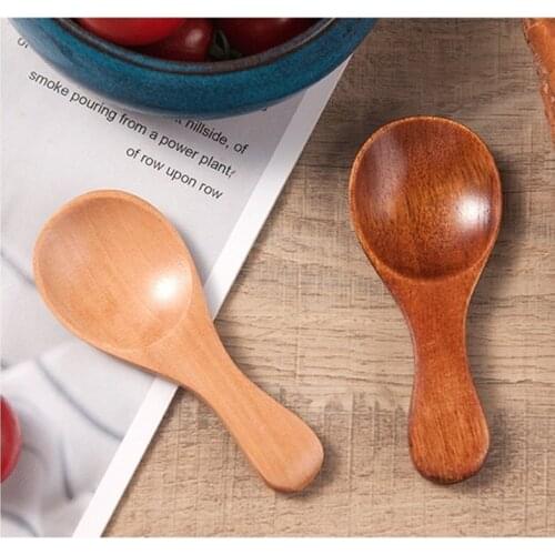 1Pc Wooden Spoon Bamboo Kitchen Cooking Utensil Tool Soup Teaspoon Catering Kids Spoon Kitchenware for Rice Soup