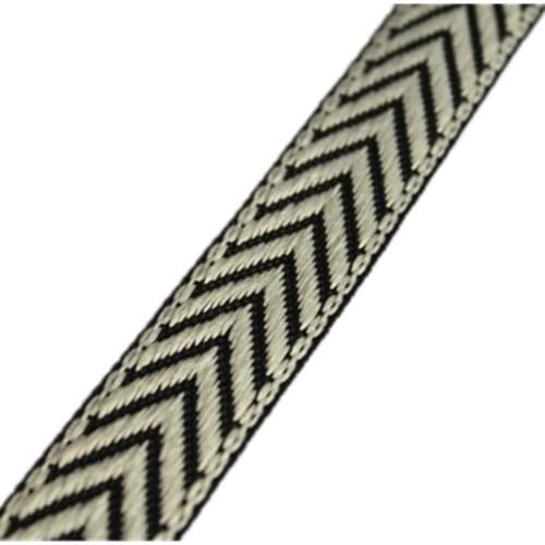 10yards/lot wide about 2.5cm Woven Jacquard Ribbon classical geometric arrows design for curtain and clothing accessory LS-9926