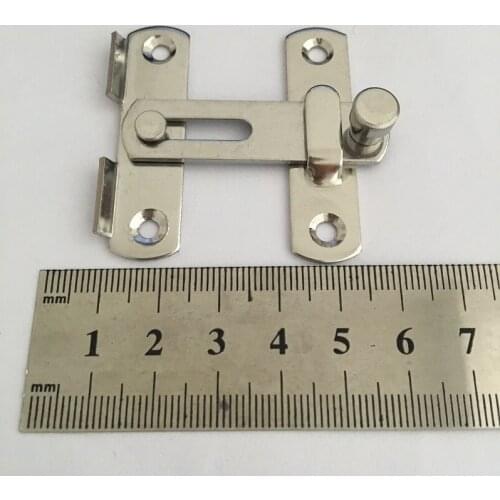 20pcs/lot Guard Latch Bolt Sliding Window Door Pet Door Lock Stainless Steel MINI Door Latch