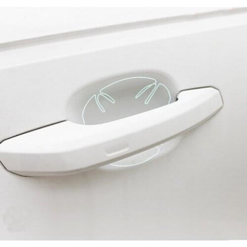 2018 NEW Car door handle protection Stickers for Opel Toyota Renault Audi A3 kia Rio K2 Volkswagen Passat B5 B6 Accessories