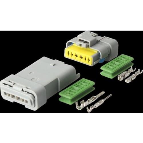 100 sets Free shipping 5sets 6pin Auto electric housing sensor plug wiring waterproof cable connector 211PC06958049