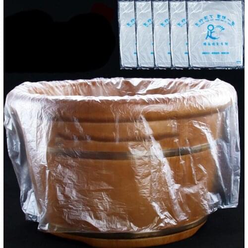 90pcs Environmentally Disposable Foot Tub Liners Bath Basin Bags for Feet Pedicure Foot Detox SPA Heat Preservation Accessories