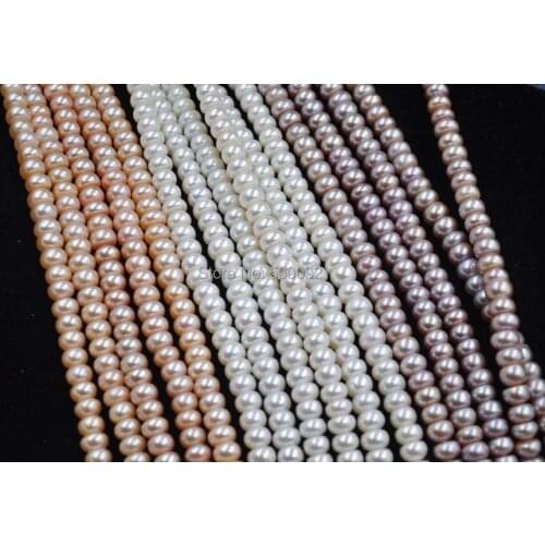 AA++ wholesale 5 strands 8mm bread freshwater cultured pearl
