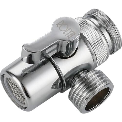 ROLYA Brass Faucet Diverter Valve Aerator for Kitchen Sink Tap Bathroom Shower Basin Mixer Spout Replacement Part M22 X M24