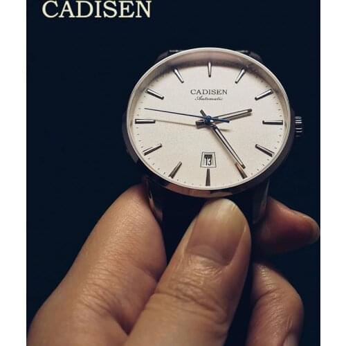 CADISEN Mens Watches Top Brand Luxury Business Mechanical Automatic Watch Men Sport NH35 Watch Movement Clocks relogio masculino