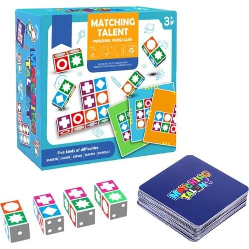 Childrens Puzzle Game Match Talent Kindergarten Preschool Early Education Card Enlightenment Educational Toys for Kids