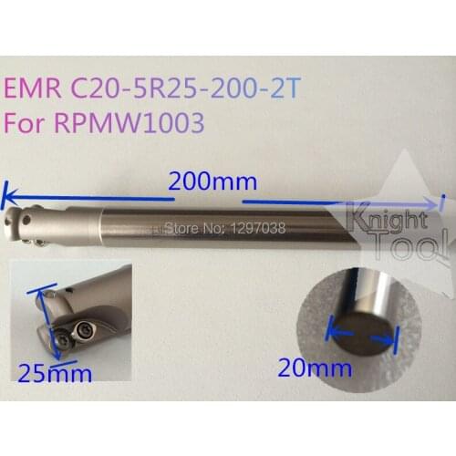 EMR C20-5R25-200-2T Round Dowel End Mill EMR Corner Rounding End Mill