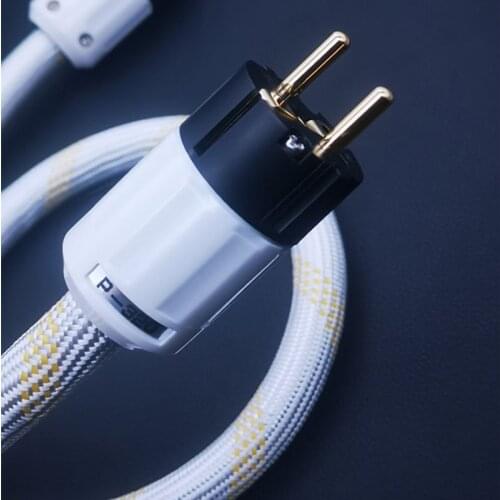 Furutech high end cable amplifier OFC pure copper Schuko euro EU + IEC ac gold-plated plug HiFi power cable 4 ㎡ * 3