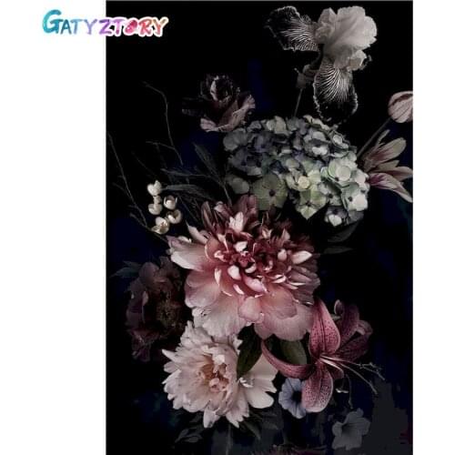 GATYZTORY Paint By Numbers For Adults Kids Flower Picture Drawing Coloring On Canvas Artwork Home Decor