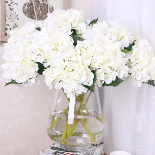 Artificial Flowers Hydrangea Bouquet for Wedding Party Home Decoration Floral Silk Flower Bridal Bouquet