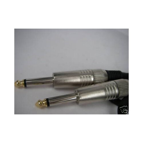 10 1/4" Male Mono to 1/4" Male Microphone Cable 2m 615