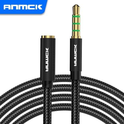 Anmck AUX Cable Audio Extension Cord Jack 3.5 mm Male to Female Cable For Laptops Car Desktop Sound Box Speaker Cable 1m 3m 5m