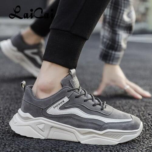 LaiCai Fashion Men Casual Shoes New Brand Man Sneakers Breathable Male Footwears Sapato Masculino Comfortable Outdoor Shoe 38-44