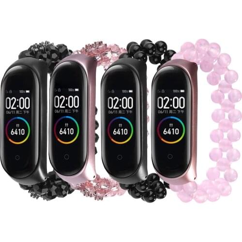 Handmade Fashionable Crystal Replacement Wristband Watch Band Jewelry Strap For Xiaomi Mi Band 3/4 Bracelet Smart Accessories