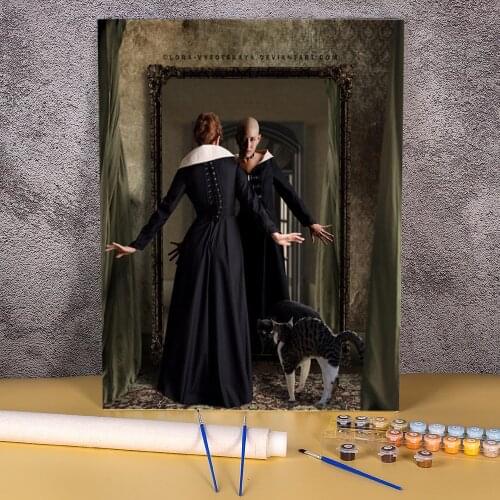 Woman Girl Coloring By Numbers Painting Complete Kit Oil Paints 40*50 Picture By Numbers Photo Decoration For Children Art