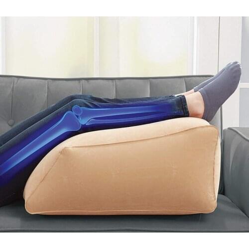 Leg Ramp Inflatable Leg Pillow Wedge Pillow Elevates Legs and Feet for Temporary Relief from Leg Swelling Sore Feet Sciatica