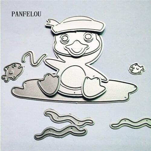 PANFELOU orange flower Scrapbooking DIY Easter wedding album cards paper die metal craft stencils punch cuts dies cutting