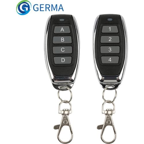 GERMA 433MHZ Clone Duplicator Key Fixed Learning Code Cloning Key Fob Distance Wireless Remote Control For Gate Garage Door