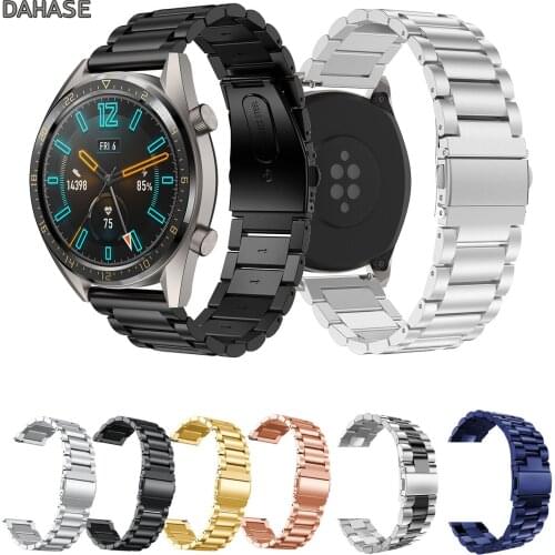 For Huawei Watch GT Band 22mm Stainless Steel Watchband Quick Release Watch Strap For Huawei Watch GT Smart Watch Band with Tool