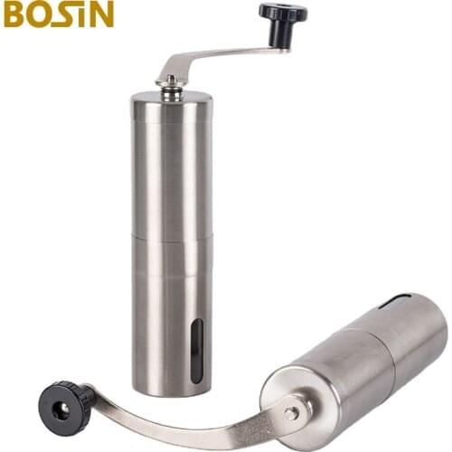 Manual Coffee Bean Hand Grinder Stainless Steel Adjustable Setting Burr Coffee Grinder for Espresso Portable Coffee Tools