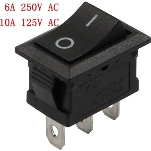 5 PCS 3 pin ON-OFF boat-shaped three-legged two-stage water dispenser power button Rocker 15*21 boat-type switch