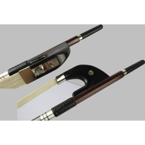 High Grade profession Pernambuco Carbon fiber bass bow,copper mounted #9434