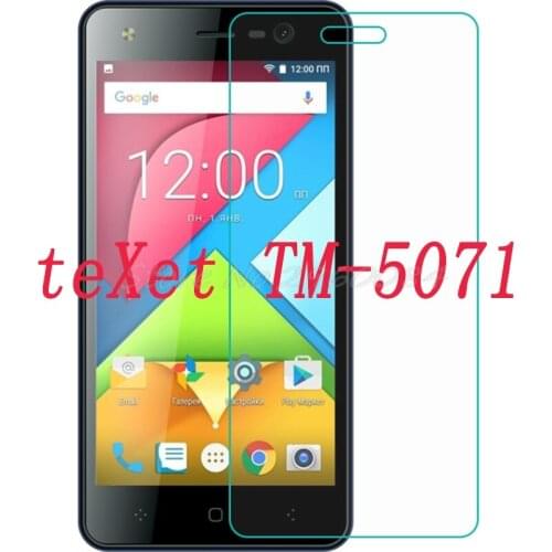 Smartphone Tempered Glass for teXet TM-5071 TM5071 Explosion-proof Protective Film Screen Protector cover phone