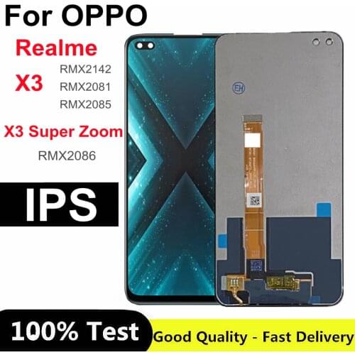 6.6 " For Oppo Realme X3 / X3 Super Zoom LCD DIsplay Touch Screen Digitizer Assembly MX2142 RMX2081 RMX2085 RMX2086